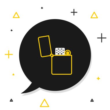 Çizgi Işığı simgesi beyaz arkaplanda izole edildi. Renkli taslak konsepti. Vektör