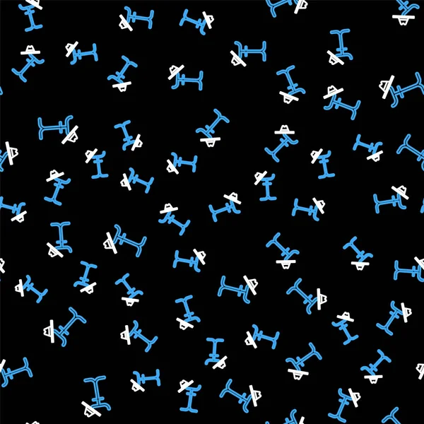 Çizgi Ceket Durağı simgesi siyah arkaplanda izole edilmiş. Vektör