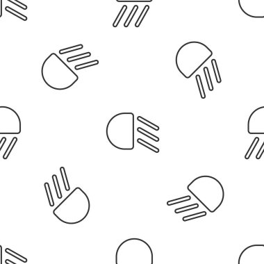 Gri çizgi yüksek ışın ikonu beyaz arka planda izole edilmiş kusursuz desen. Araba farları. Vektör