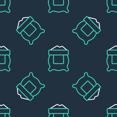 Un torbasının simgesi siyah arkaplanda izole edilmiş. Vektör