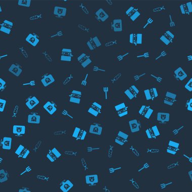 Havuç, bahçe yabası ve domuz desenini kusursuz hale getir. Vektör