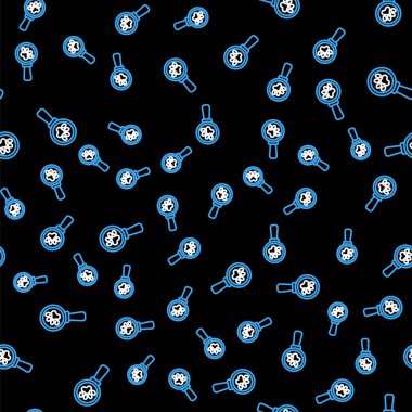 Çizgi Veterinerlik Kliniği sembolü siyah arka planda izole edilmiş kusursuz desen. Çapraz hastane işareti. Stilize pati izi köpek ya da kedi. Evcil hayvan ilk yardım işareti. Vektör