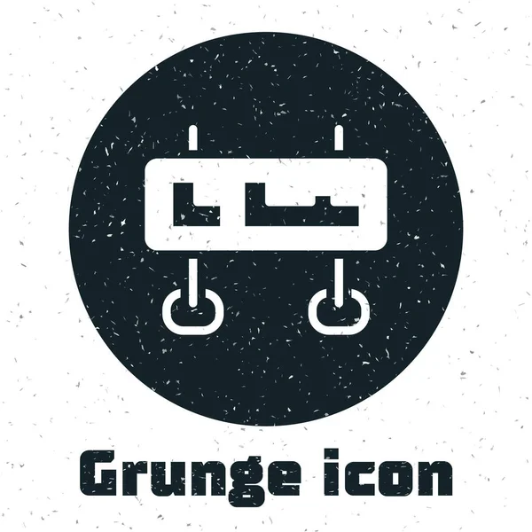 Grunge Verkeerstekens Wegwijzerpictogram Geïsoleerd Witte Achtergrond Pointer Symbool Geïsoleerd Straatinformatiebord — Stockvector