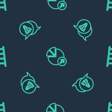 Finansal büyüme, Startup proje konsepti ve bitiş bayrağını sorunsuz bir şekilde yerleştirin. Vektör