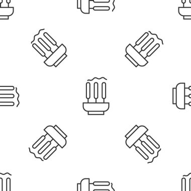 Gri çizgi, yanan aromatik tütsü ikonu beyaz arka planda izole edilmiş, pürüzsüz desen. Vektör