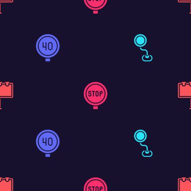 Trafik işaretini, hız limitini, ışıksız desenli dur ve billboard 'u ayarla. Vektör