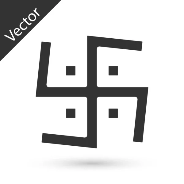 힌두교의 종교적 상징물은 백인들의 배경에서 분리되었다 Vector — 스톡 벡터