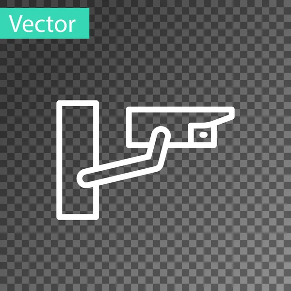 Черный Значок Камеры Безопасности Изолирован Прозрачном Фоне Вектор — стоковый вектор