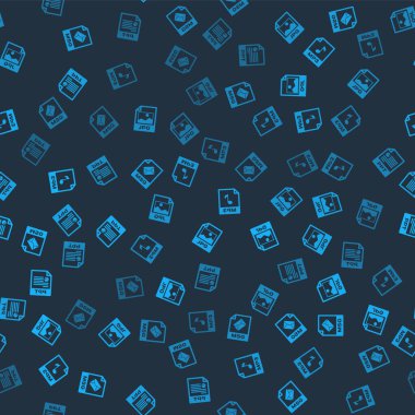 MSG dosya belgesini, JPG, MP3 ve PPT 'yi pürüzsüz desen üzerinde ayarla. Vektör.