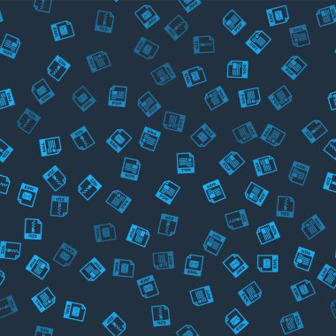 EML dosya belgesini, PDF 'yi, PPT' yi ve ZIP 'yi sorunsuz bir şekilde ayarla. Vektör.