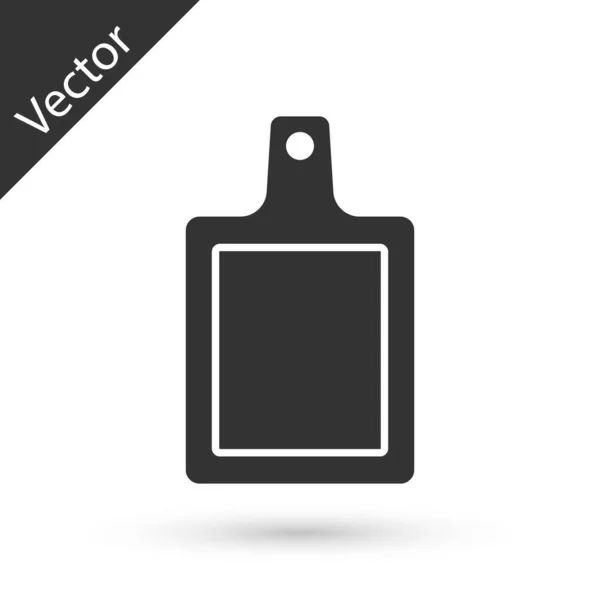 Icono de tabla de cortar gris aislado sobre fondo blanco. Símbolo de tabla de cortar. Vector — Vector de stock