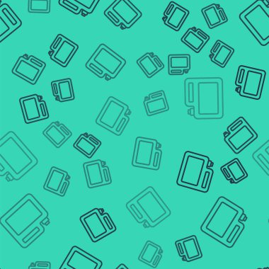 Motor makine yağı ikonu için siyah çizgi kutusu yeşil arka planda izole edilmiş pürüzsüz desen. Benzin bidonu. Yağ değiştirme ve onarım servisi. Motor yağı işareti. Vektör