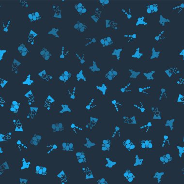 Tandoori tavuğu, nargile, Hindistan haritası ve çay poşetini kusursuz desenlere ayarlayın. Vektör