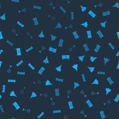 Palto standı, avize, çekmece sandığı ve pürüzsüz desen. Vektör