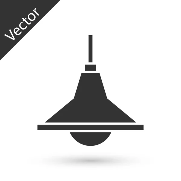 Icono Candelabro Gris Aislado Sobre Fondo Blanco Vector — Vector de stock