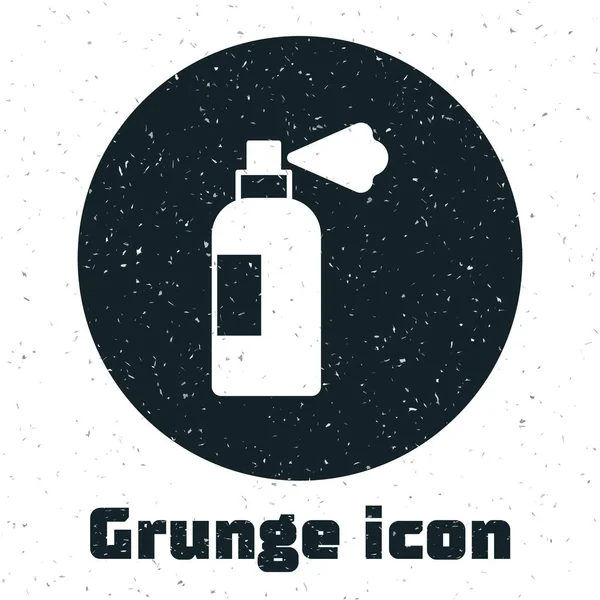 Grunge Pet Šampon Ikona Izolované Bílém Pozadí Zvířecí Pečovatelská Značka — Stockový vektor