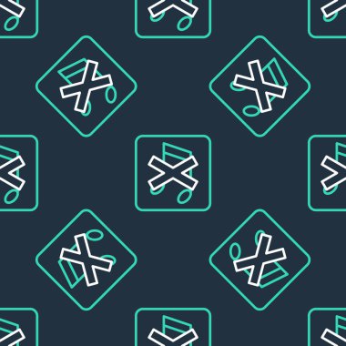 Hat Sözcüsü simgeyi siyah arkaplanda izole etti. Ses simgesi yok. Ses Kapalı sembolü. Vektör