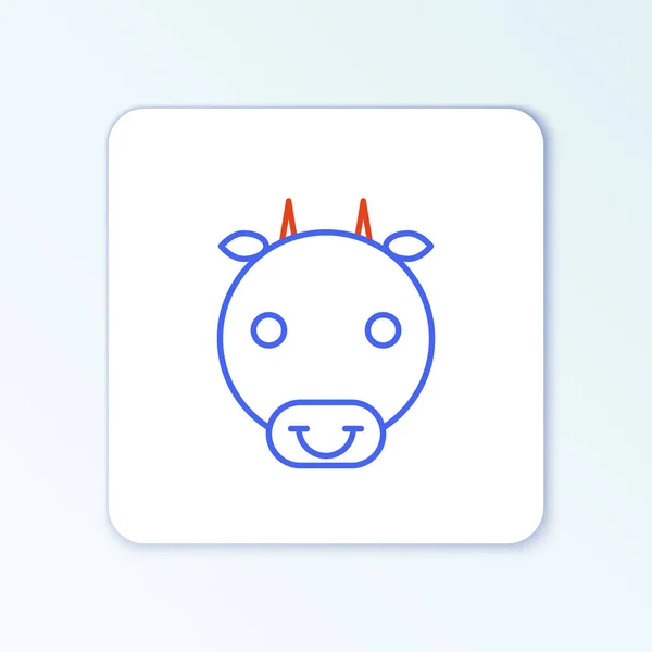 Icono Signo Zodiacal Line Aislado Sobre Fondo Blanco Colección Horóscopos — Vector de stock