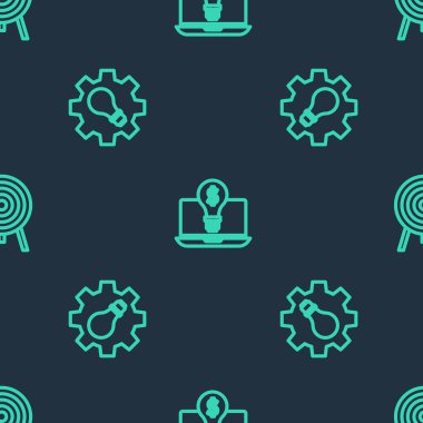 Dizüstü bilgisayarında dolar olan ampulü, teçhizatı ve hedefi kusursuz bir şekilde ayarla. Vektör