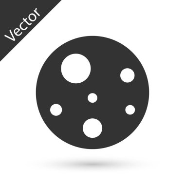 Gri Gezegen Mars simgesi beyaz arkaplanda izole edildi. Vektör