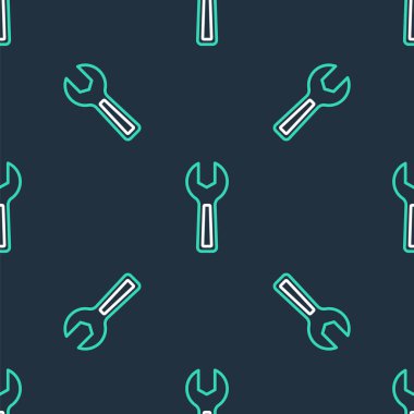 Çizgi anahtarının simgesi siyah arkaplanda izole edilmiş. Vektör