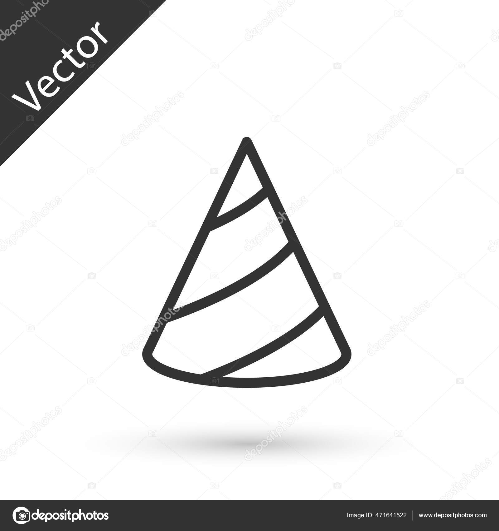 Graue Linie Party Hut Symbol Isoliert Auf Weissem Hintergrund Geburtstagshut Vektorgrafik Lizenzfreie Grafiken C Vectorvalera Gmail Com 471641522 Depositphotos