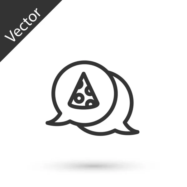 아이콘의 슬라이스는 배경에 분리되어 있습니다 패스트 Vector — 스톡 벡터