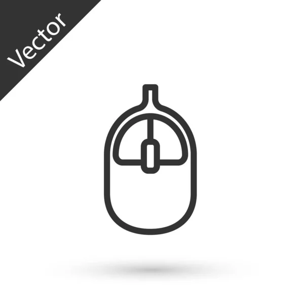 Иконка Компьютерной Мыши Выделена Белом Фоне Оптический Обозначением Колеса Вектор — стоковый вектор