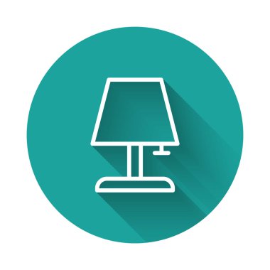 Beyaz arkaplanda siyah masa lambası simgesi izole edildi. Sıvı şekilli soyut pankart. Vektör.