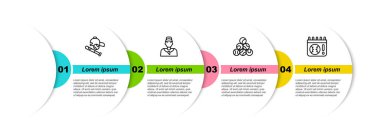 Beyzbol sopası, top, şapka, koç ve Calendar beysbol maçı. Ticari bilgi şablonu. Vektör