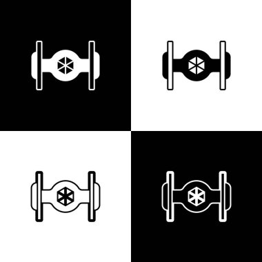 Kozmik gemi simgesini siyah beyaz arkaplanda izole et. Vektör