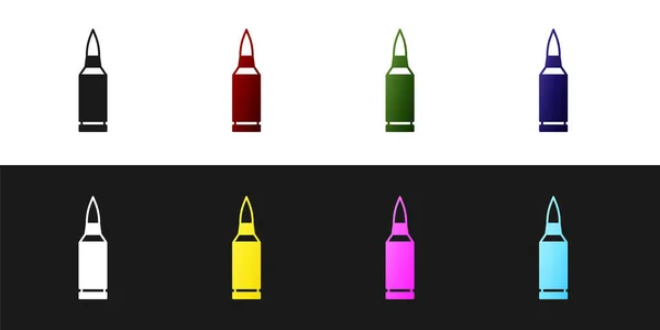 Ορισμός Εικονιδίου Bullet Ασπρόμαυρο Φόντο Διάνυσμα — Διανυσματικό Αρχείο