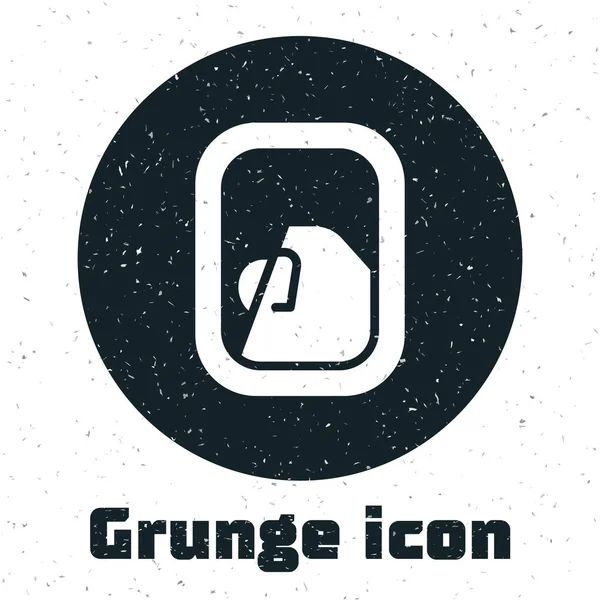 Icono Ventana Grunge Airplane Aislado Sobre Fondo Blanco Hoyo Buey — Vector de stock