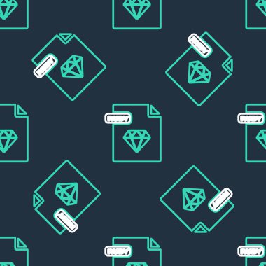 Ruby dosyası belgesi. Yakut düğmesi simgesi siyah arkaplanda izole edilmiş, pürüzsüz desen indir. Ruby dosya sembolü. Vektör