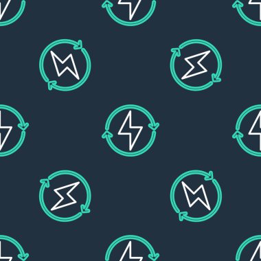 Şimşek çizgisi simgesi siyah arkaplanda izole edilmiş. Flaş işareti. Flaş ikonunu yükle. Gök gürültüsü. Yıldırım çarpması. Vektör