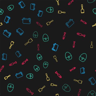 Hattı Tost Makinesi, Mutfak zamanlayıcısı, Spatula ve Blender 'a ayarlayın. Vektör