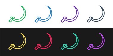 Simge simgesini siyah ve beyaz arkaplanda izole et. Kanca işaretini topluyorum. Vektör