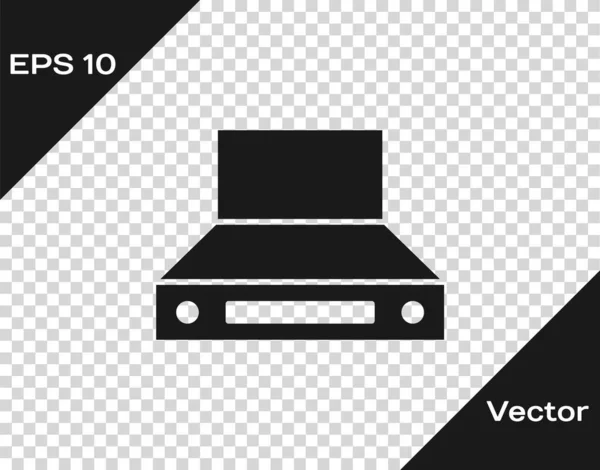 Icône Ventilateur Extracteur Cuisine Noire Isolée Sur Fond Transparent Hotte — Image vectorielle