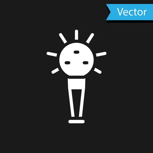 Maza Blanca Símbolo Del Icono Del Poder Nacional Ucraniano Aislado — Vector de stock