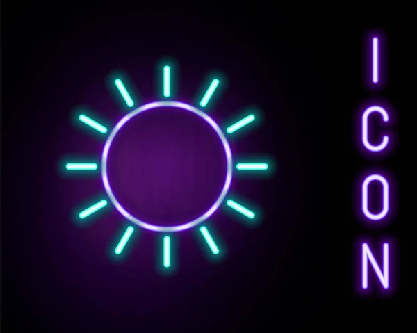 สายน ออนเร องแสง ไอคอนดวงอาท แยกจากพ นหล แนวค ดโครงร างท เวกเตอร — ภาพเวกเตอร์สต็อก