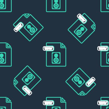 WAV dosya dökümanı. Dalga düğmesi simgesi siyah arkaplanda izole edilmiş desen indir. Dijital ses riff dosyaları için WAV dalga boyu ses dosyası biçimi. Vektör