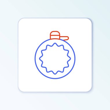 Çizgi Kantin su şişesi simgesi beyaz arkaplanda izole edildi. Turist matarası ikonu. Kampanyada bir kavanoz su kullanıldı. Renkli taslak konsepti. Vektör