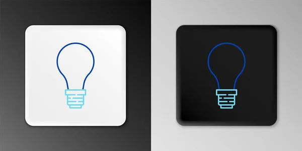 Lijnlamp Met Concept Van Idee Icoon Geïsoleerd Grijze Achtergrond Energie — Stockvector