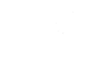 Black line Public transport board icon isolated on white background. Mechanical scoreboard. Info of flight on the billboard in the train. 4K Video motion graphic animation