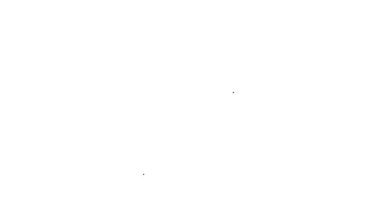 Beyaz arka planda izole edilmiş özel bir bitki simgesinin tohumlarıyla dolu siyah çizgi paketi. 4K Video hareketli grafik canlandırması