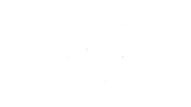 Siyah çizgi havan ve tokmak simgesi beyaz arkaplanda izole edildi. 4K Video hareketli grafik canlandırması