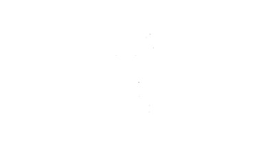 Siyah çizgi Ortaçağ kadeh ikonu beyaz arkaplanda izole edilmiş. 4K Video hareketli grafik canlandırması