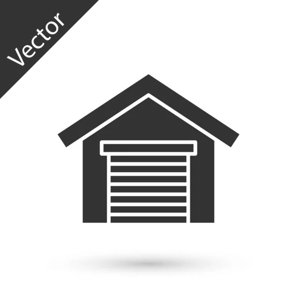 그레이가 라지 아이콘은 흰 배경에서 분리되었습니다. Vector — 스톡 벡터