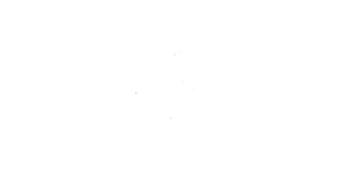 Siyah çizgi alev ikonu beyaz arkaplanda izole edildi. Sembol ateşi sıcak, alev gücü, alev ve ısı. 4K Video hareketli grafik canlandırması