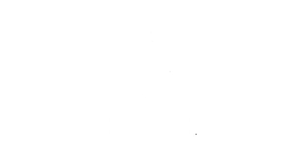 Ікона Білого дому ізольована на білому тлі. Вашингтон Ді. 4K Відеографічна анімація — стокове відео